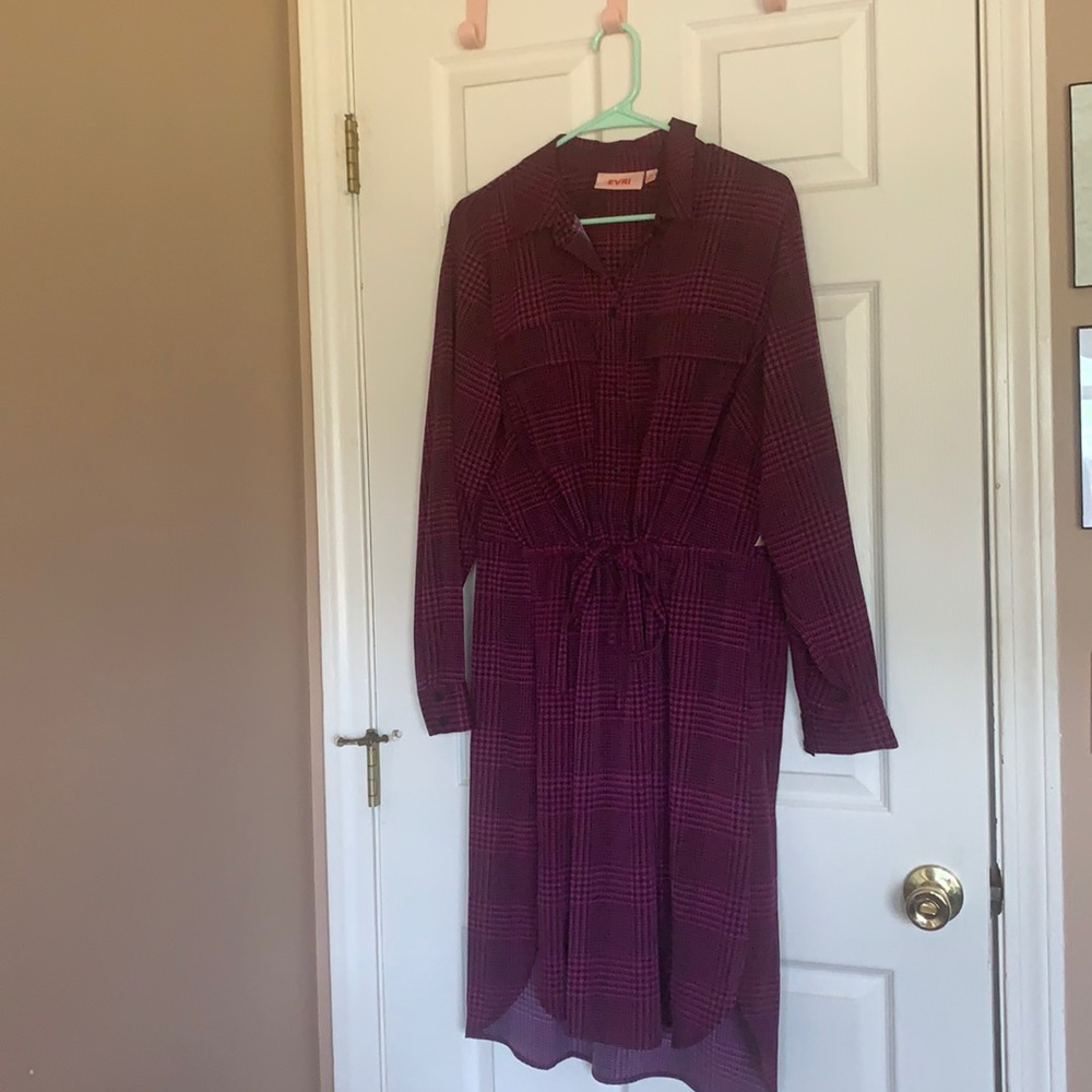 Pink and black dress